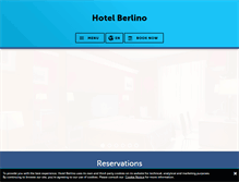Tablet Screenshot of hotelberlino.it